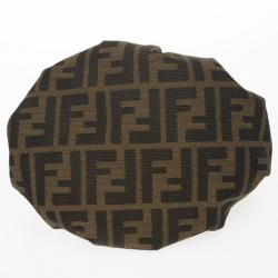 Pre Owned Fendi Tobacco Zucca Canvas Mini Chef Bag