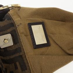 Pre Owned Fendi Tobacco Zucca Canvas Mini Chef Bag