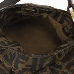 Pre Owned Fendi Tobacco Zucca Canvas Mini Chef Bag