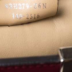 Pre Owned Fendi Burgundy Leather 3 Jours Tote
