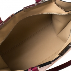 Pre Owned Fendi Burgundy Leather 3 Jours Tote