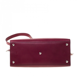 Pre Owned Fendi Burgundy Leather 3 Jours Tote