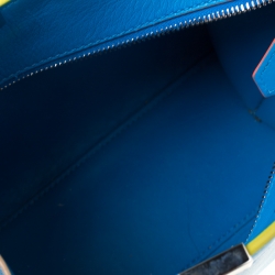 Pre Owned Fendi Blue Leather Mini 3Jours Tote