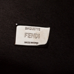 Pre Owned Fendi Yellow Leather and Fur Micro Monster Baguette