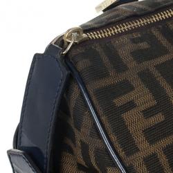 Pre Owned Fendi Zucca Chef Medium Boston Bag