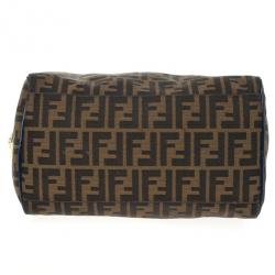 Pre Owned Fendi Zucca Chef Medium Boston Bag