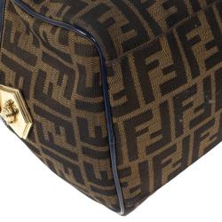 Pre Owned Fendi Zucca Chef Medium Boston Bag