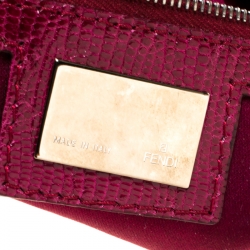 Fendi Multicolor Leather Sequins and Beaded Baguette Shoulder Bag