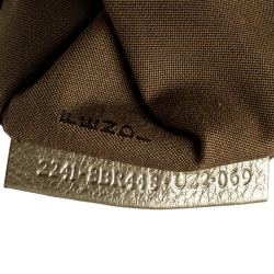 Pre Owned Fendi Tobacco/Gold Zucca Canvas and Leather Chef Shoulder Bag