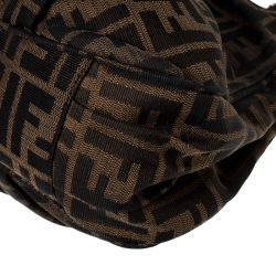 Pre Owned Fendi Tobacco Zucca Canvas Mia Tote