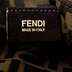 Pre Owned Fendi Black Leather and Suede Classico No. 3 Shopper Tote 