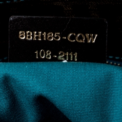 Pre Owned Fendi Brown/Blue Zucca Perforated Coated Canvas Roll Tote