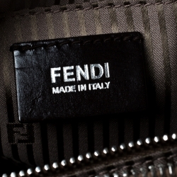 Pre Owned Fendi Dark Beige Leather 2Jours Tote