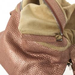 Pre Owned Fendi Rose Pebbled Leather Baguette