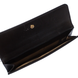 Pre Owned Fendi Brown Zucca Canvas and Leather Flap Wallet