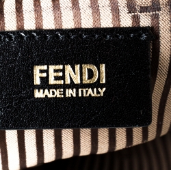 Pre Owned Fendi Black Leather 2Bag Tote