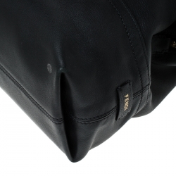 Pre Owned Fendi Black Leather 2Bag Tote