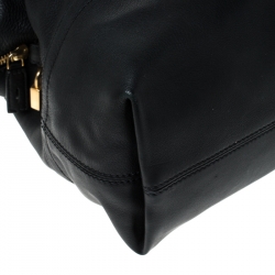 Pre Owned Fendi Black Leather 2Bag Tote