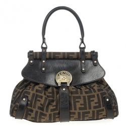 Pre Owned Fendi Zucca Magic Small Satchel Handbag