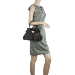 Pre Owned Fendi Zucca Magic Small Satchel Handbag