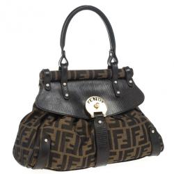 Pre Owned Fendi Zucca Magic Small Satchel Handbag