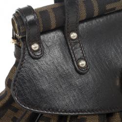 Pre Owned Fendi Zucca Magic Small Satchel Handbag