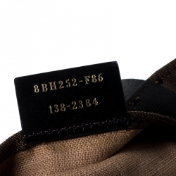 Pre Owned Fendi Tobacco Canvas and Leather Pequin Stripe Tote