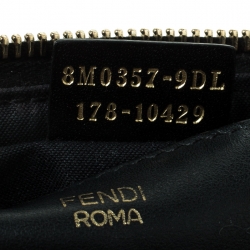 Pre Owned Fendi Black Leather Crossbody Bag