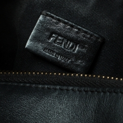 Pre Owned Fendi Black Leather Crossbody Bag