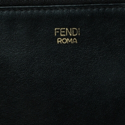 Pre Owned Fendi Black Leather Crossbody Bag