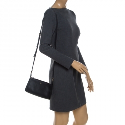 Pre Owned Fendi Black Leather Crossbody Bag