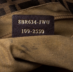 Pre Owned  Fendi Zucca Canvas and Leather Borsa Chef Tote