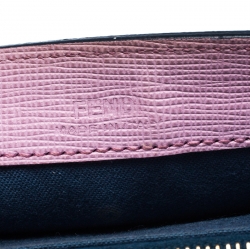 Pre Owned Fendi Multicolor Crystal Embellishment Leather Monster Continental Wallet