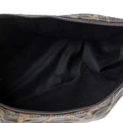 Fendi Tobacco Zucca Canvas Pouch