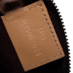 Pre Owned Fendi Brown/Beige Zucchino Canvas Pochette 