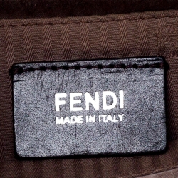 Pre Owned Fendi Light Brown Leather Medium 2Jours Tote