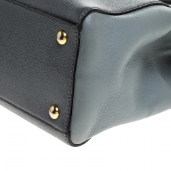 Pre Owned Fendi Grey Leather Mini 2Jours Tote