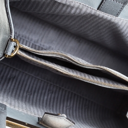 Pre Owned Fendi Grey Leather Mini 2Jours Tote