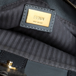 Pre Owned Fendi Grey Leather Mini 2Jours Tote