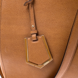 Pre Owned Fendi Tan Leather Medium 2Jours Tote
