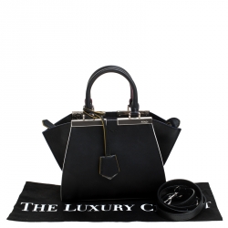 Pre Owned Fendi Back Leather Mini 3Jours Tote