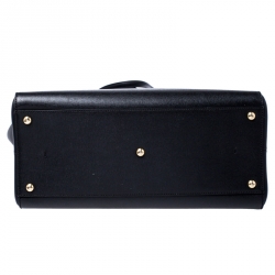 Pre Owned Fendi Black Leather Large 3Jours Tote