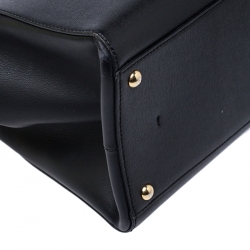 Pre Owned Fendi Black Leather Large 3Jours Tote