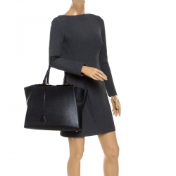 Pre Owned Fendi Black Leather Large 3Jours Tote