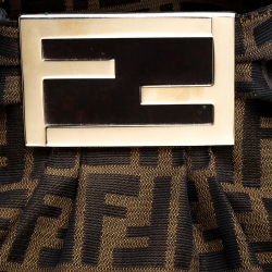 Pre Owned Fendi Tobacco Zucca Canvas Large Mia Tote