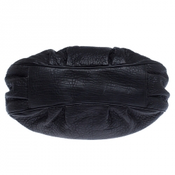 Pre Owned Fendi Black Leather Mia Hobo