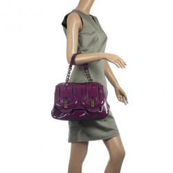 مملوكة مسبقًا Fendi Purple Patent Leather B Bag