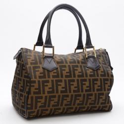 مملوكة مسبقًا Fendi Zucca Chef Medium Boston Bag