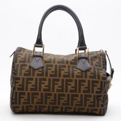 مملوكة مسبقًا Fendi Zucca Chef Medium Boston Bag