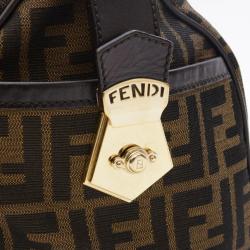مملوكة مسبقًا Fendi Zucca Chef Medium Boston Bag